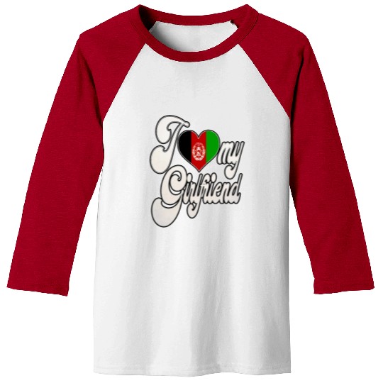 AfghanI Love My Afghanistan Girlfriend Baseball Tees