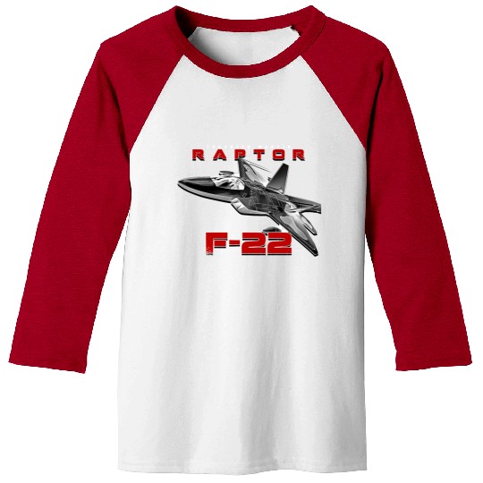 F-22 Raptor Fighterjet Us Air Force Warbird Baseball Tees