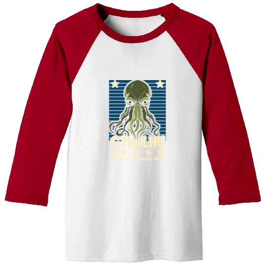 Cthulhu! The Stars are finally right! Baseball Tees