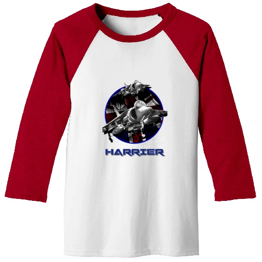 Harrier Jump Jet Royal Air Force Fighterjet Baseball Tees