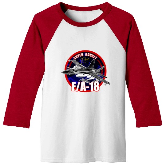 F18 Hornet Us Air Force Fighterjet Baseball Tees