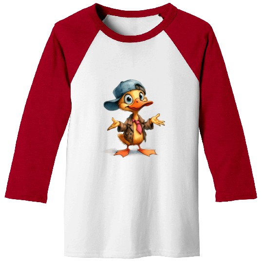 Funny duck design for Baseball Tees and more..
