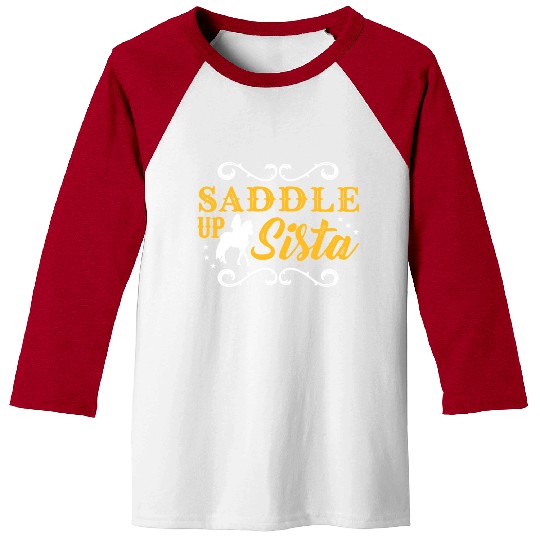 Saddle Up Sista Barrel Racing Baseball Tees