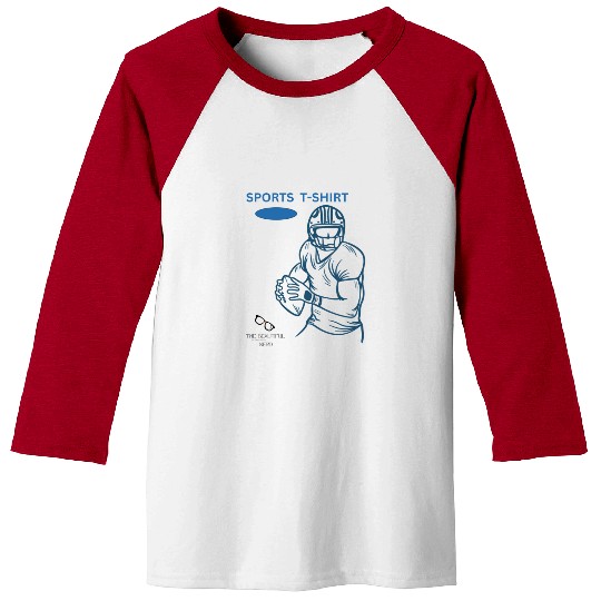 FOOTBALL "SPORTS Baseball Tees" BY Tavia Linen