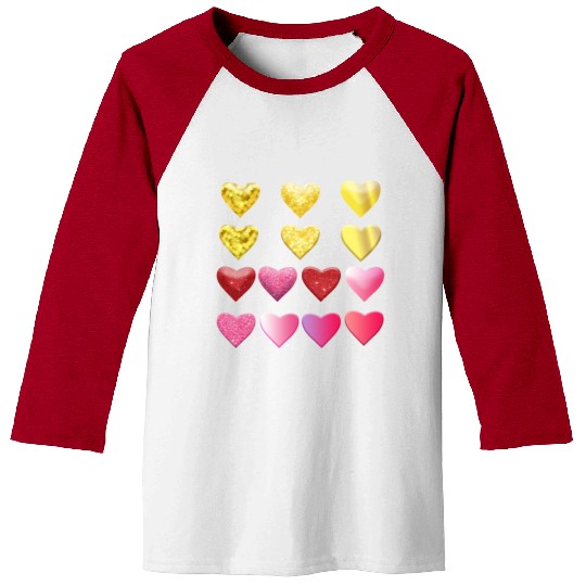 A TO Z Baseball Tees With 3d looking love with Romance