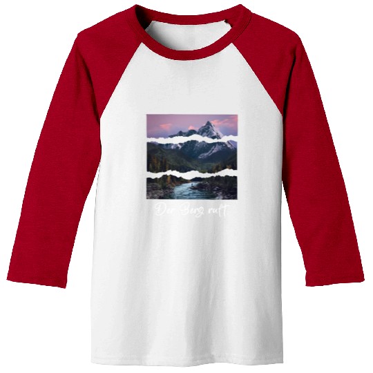 the mountain is calling Baseball Tees