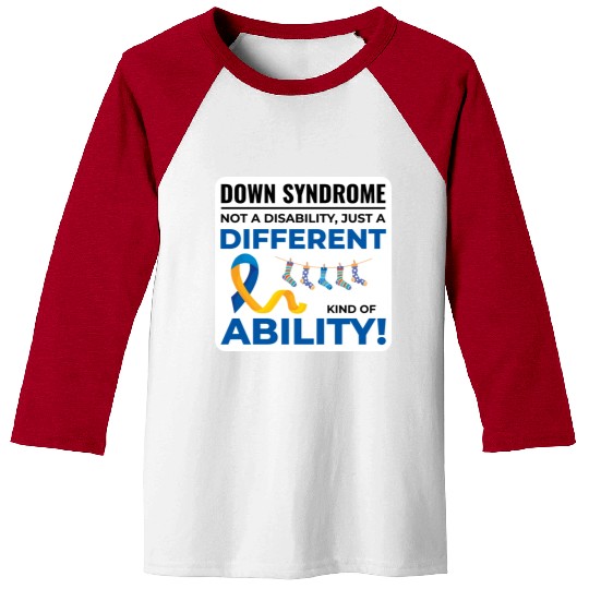 Down Syndrome Awareness Different Ability Baseball Tees