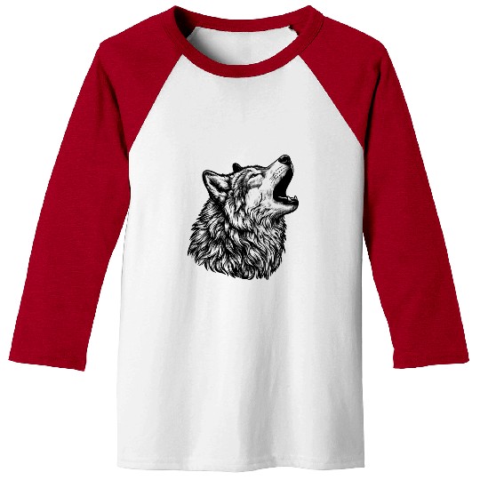 Howling Wolf #2 Baseball Tees