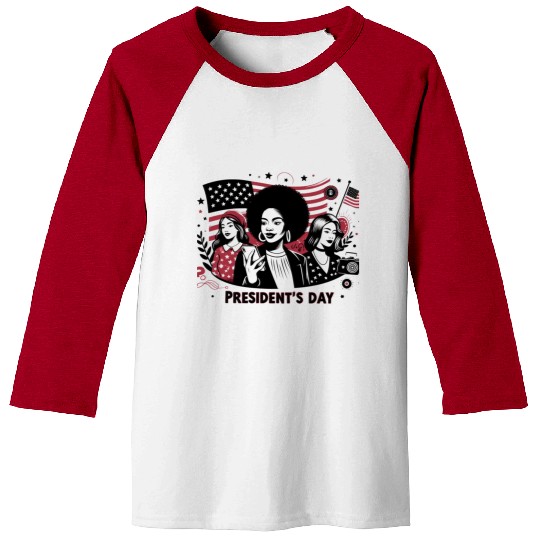 history of us presidents day Baseball Tees