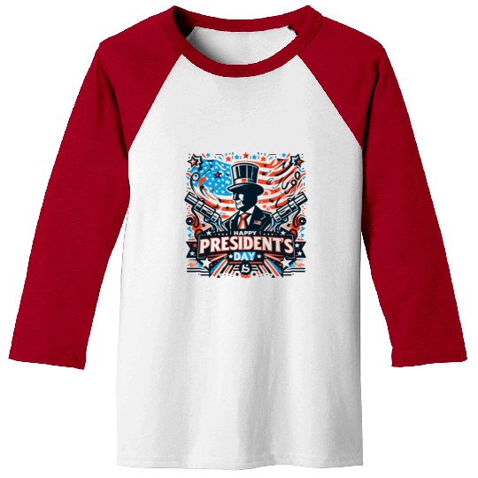 history of us presidents day Baseball Tees