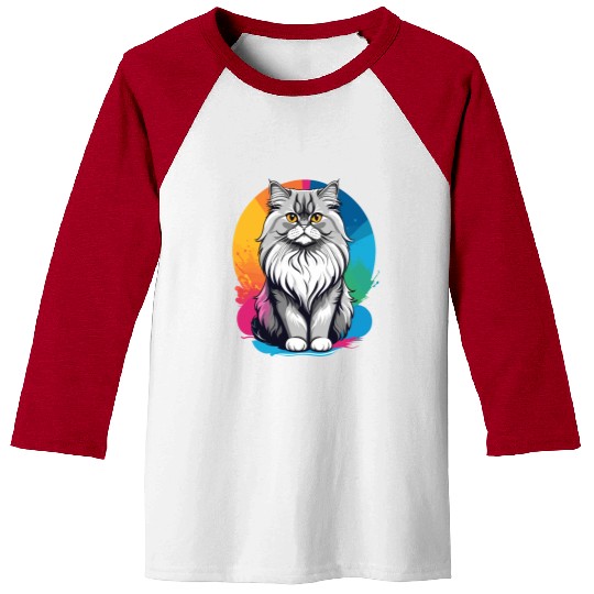 Persian Cat Baseball Tees