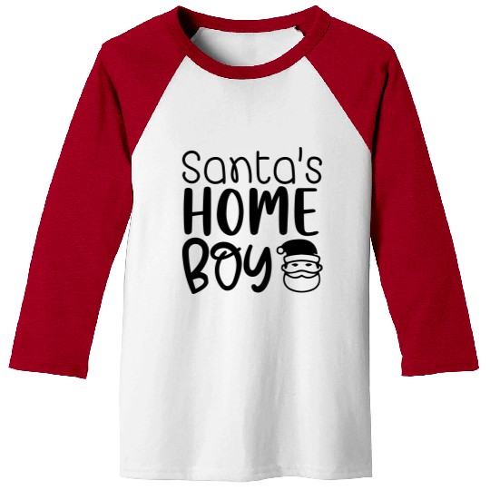Santa's Home Boy Baseball Tees