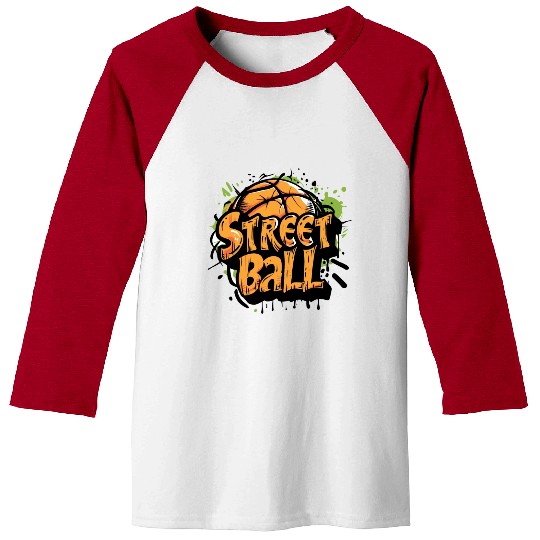 design a illustration street basketball Baseball Tees