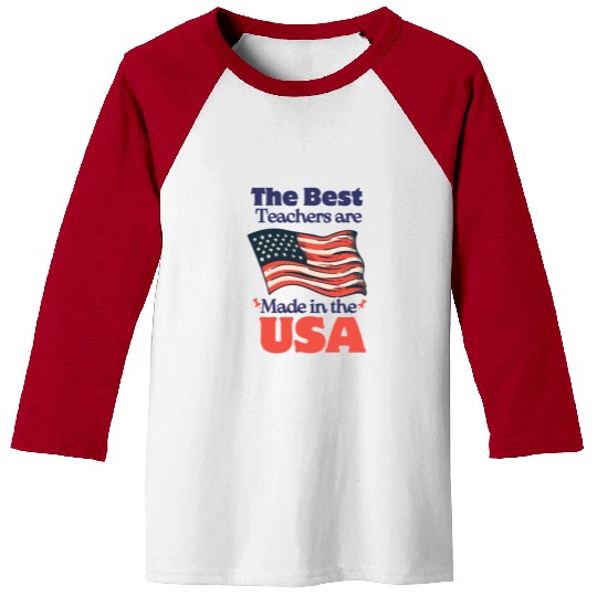 Teacher Appreciation Gift for 4th of July Baseball Tees