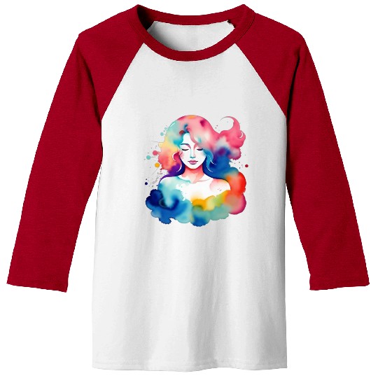 Color splash zodiac: Virgo Baseball Tees