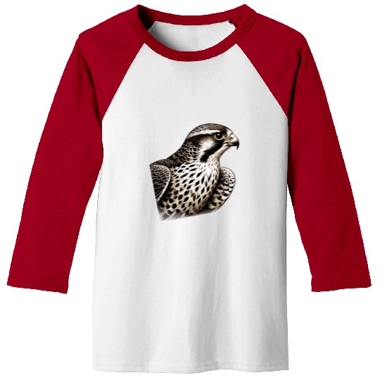 Falcon Bird Portrait Baseball Tees