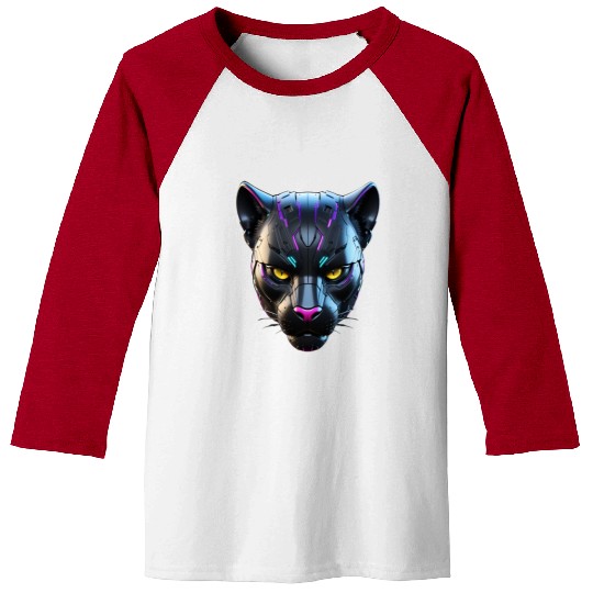 Robot Black Panther Baseball Tees