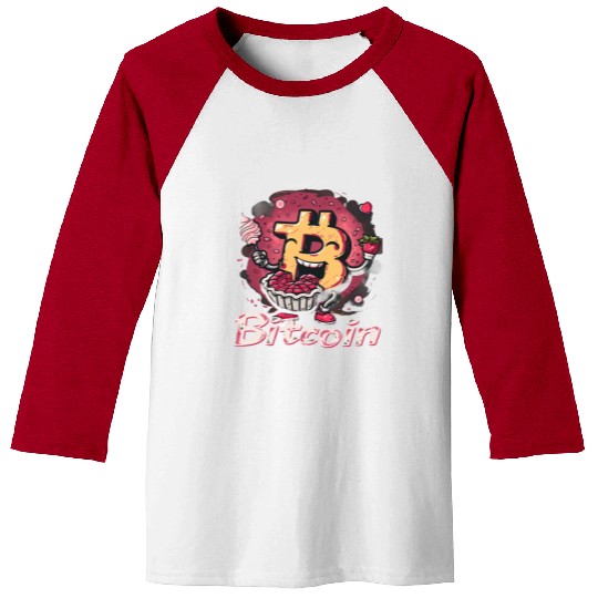 Pi day 3.14 Crypto Bitcoin Math Strawberry Pie Baseball Tees