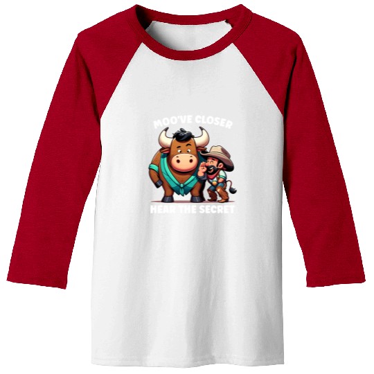 Rodeo Bull Riding Livestock Show Farmer Cattle Baseball Tees