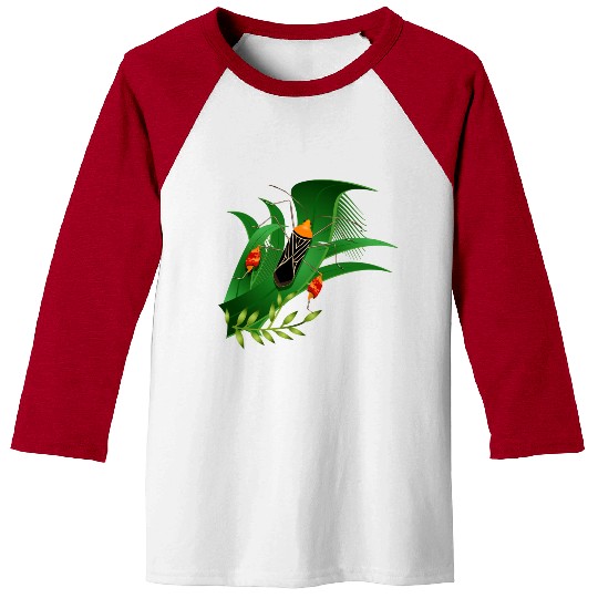 Anisoscelis alipes leaf-footed bug and green leave Baseball Tees