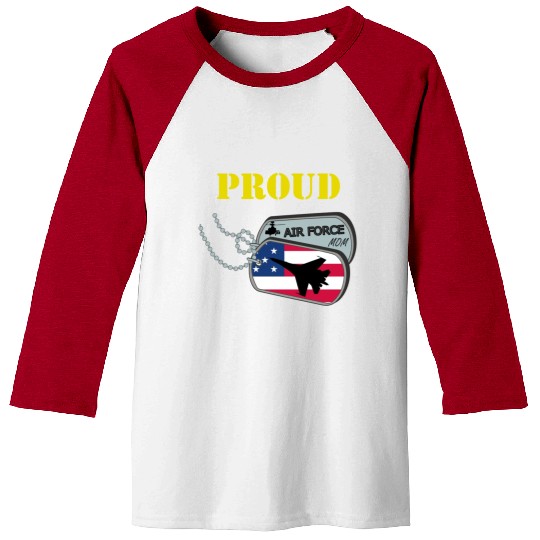 Proud Air Force Mom Baseball Tees