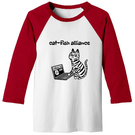 Cat-fish alliance Baseball Tees