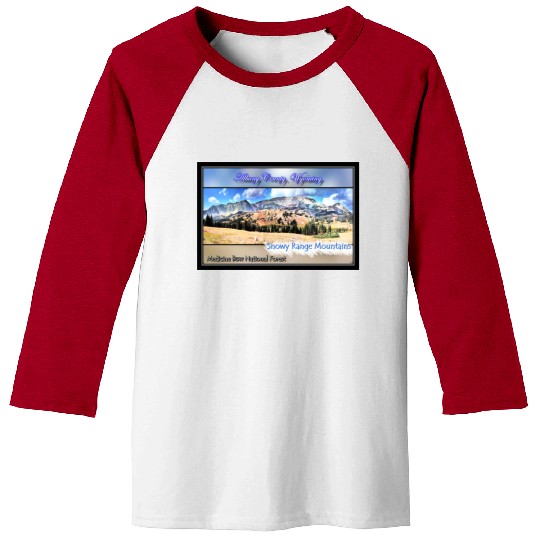 I've Been Framed! Snowy Range Scenic Byway Wyoming Baseball Tees