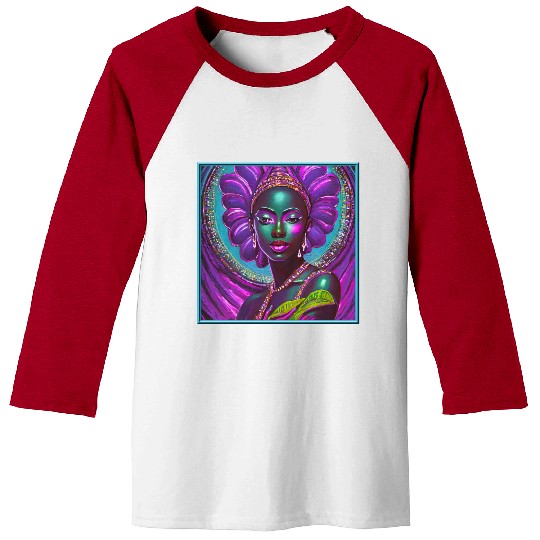 African Goddess Violet Nurturing Me - 1 Baseball Tees