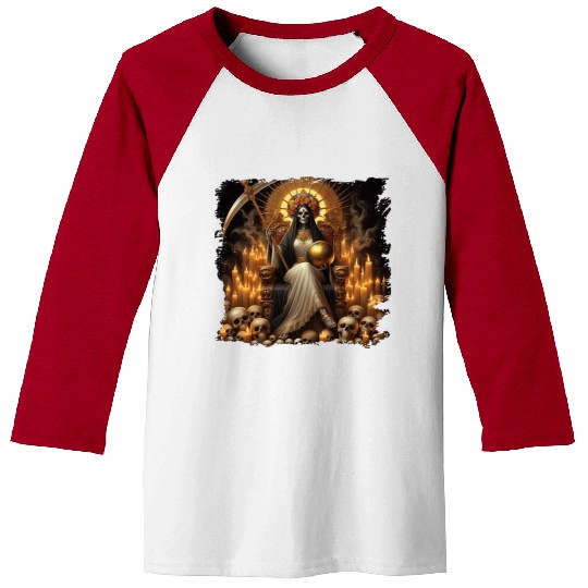 La Santa Muerte Saint Death Baseball Tees