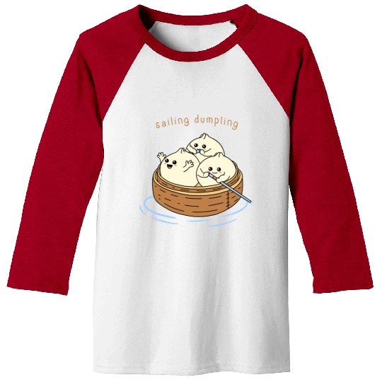 Happy Sailing Dumpling Baseball Tees
