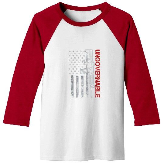 Ungovernable Become Ungovernable American USA FLag Baseball Tees