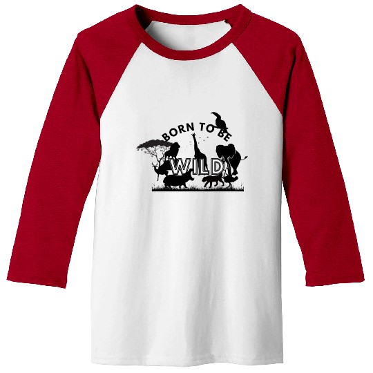 Born To Be Wild Silhouettes Baseball Tees