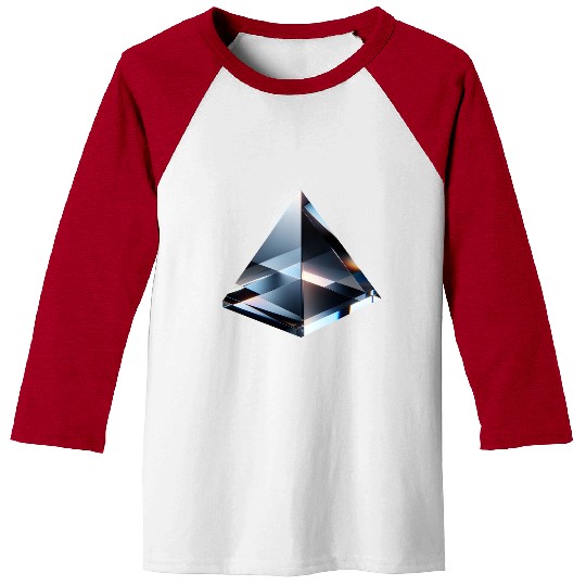 Reflective Glass Pyramid Baseball Tees