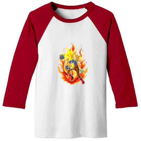 The Boxing Bird of Paradise Baseball Tees