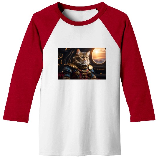 The Feline Space Suit Baseball Tees