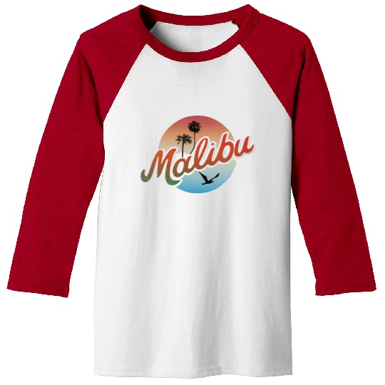 Malibu gradient Baseball Tees