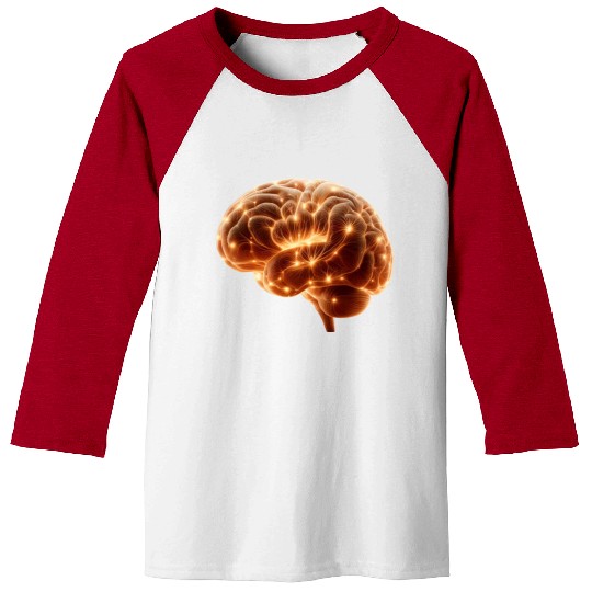 Brilliant Human Brain Baseball Tees