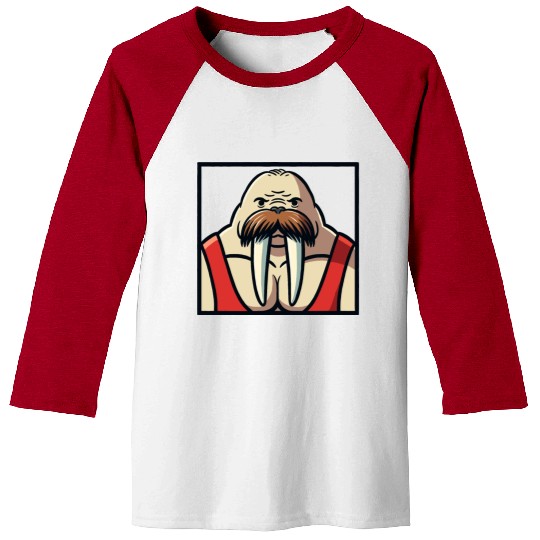 Walrus Wrestler Baseball Tees