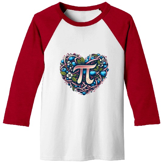 Blueberry Pi Day Baseball Tees