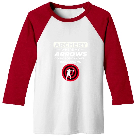 Archery Targets Archer Bullseye Shooting Sport Baseball Tees