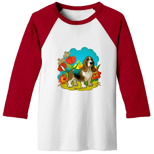 A sweet basset hound dog Baseball Tees