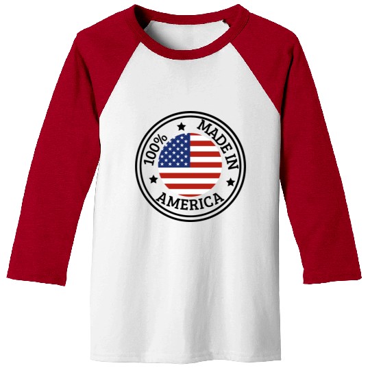 USA Made in America Baseball Tees