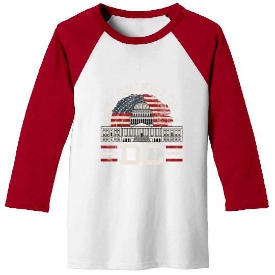 Love Washington DC USA Gift Design Idea Baseball Tees
