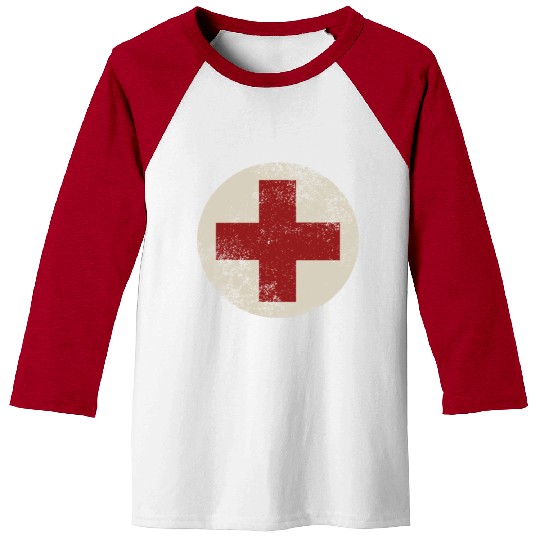 WW2 Combat Medic Symbol Baseball Tees