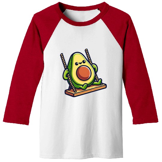 Avocado on a Swing Baseball Tees