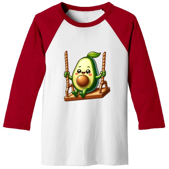 Avocado on a Swing Baseball Tees