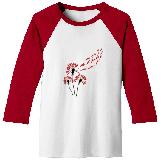 Flower Dandelion Lobsters Baseball Tees for Lobster Lover