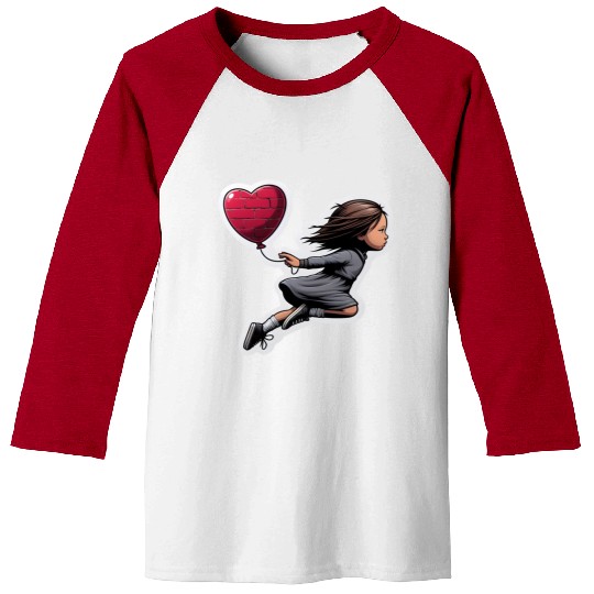 Girl with Balloon by Banksy, Iconic Street Art Baseball Tees