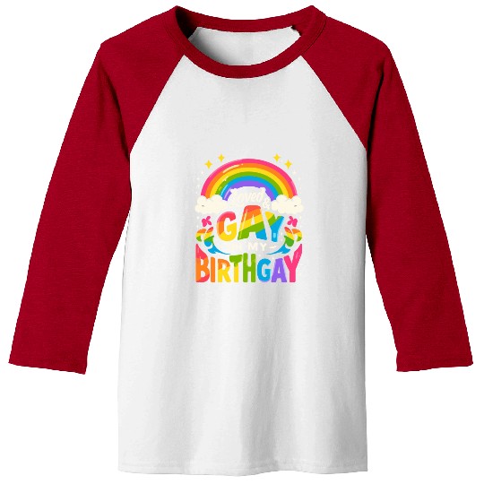 Birthgay Gay Pride Flag Pride Month Equal Rights Baseball Tees