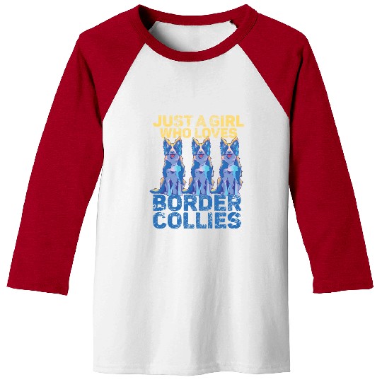 Border Collie Mom and Dad Unique Design Baseball Tees